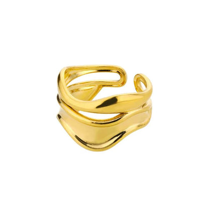 316L Stainless Steel Rings for Women Gold Color Never Fade Luxury Classic rings wedding couple rings Jewelry Free Shipping Éditions Traditions & Modernité Inc. 186727648;20260628;17826904053M55t