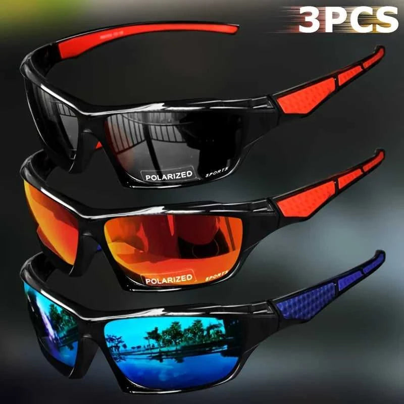 1/3PCS Sports Polarized Sunglasses for Men Lightweight Night Vision Male Shades Cycling Driving Fishing Fashion Mirror Sunglass Éditions Traditions & Modernité Inc. 185982980;20260611;1781194018gMysY
