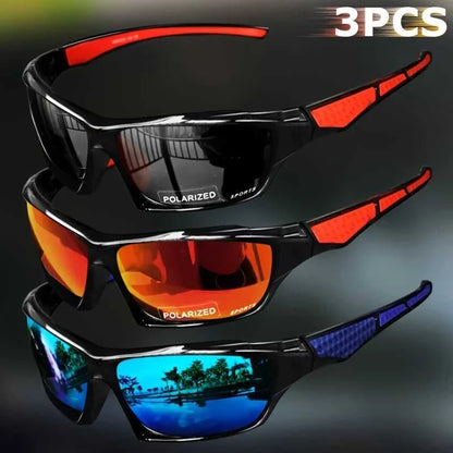 1/3PCS Sports Polarized Sunglasses for Men Lightweight Night Vision Male Shades Cycling Driving Fishing Fashion Mirror Sunglass Éditions Traditions & Modernité Inc. 185982980;20260611;1781194018gMysY