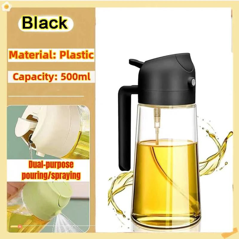 200/300/500ml Oil Spray Bottle BBQ Cooking Olive Oil Sprayer Plastic Baking Oil Spray Empty Bottle Vinegar Bottle Or Oil brush Éditions Traditions & Modernité Inc. 185980650;20260611;1781193656phbKP