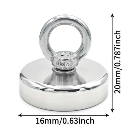 D16~D42mm Super Strong Neodymium Fishing Hook N52 Heavy Duty Rare Earth Neodymium with Countersunk Hole Eyebolt Salvage Magnetic Éditions Traditions & Modernité Inc. 186083959;20260613;1781386369yZ0Yi