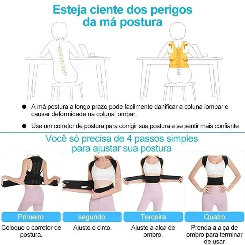 Reinforced Belt Lumbar Column Posture Corrector Vest Adjustable Back Support Strap Shoulder Spine Brace Neck Stretcher Trainer Éditions Traditions & Modernité Inc. 185981008;20260611;1781193740fXXDJ