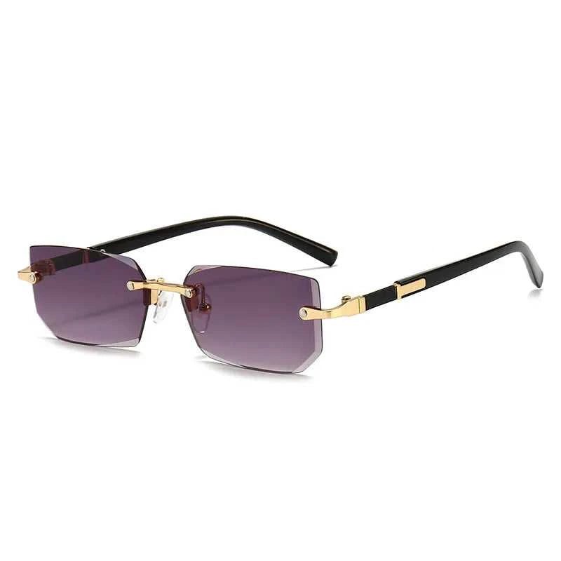 Rectangle Rimless Sunglasses for Men and Women Summer Style Éditions Traditions & Modernité Inc. 71:193;73:496