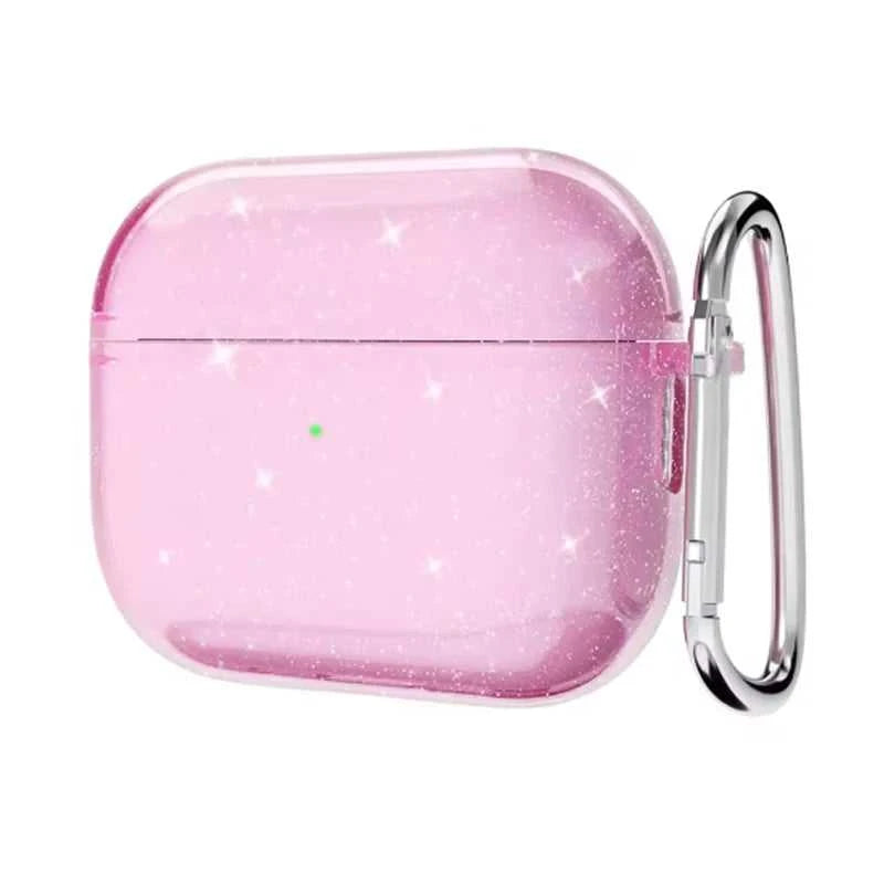 Glitter TPU Protective Earphone Case with Keychain Éditions Traditions & Modernité Inc. 5:200000321#for airpods pro;14:1052