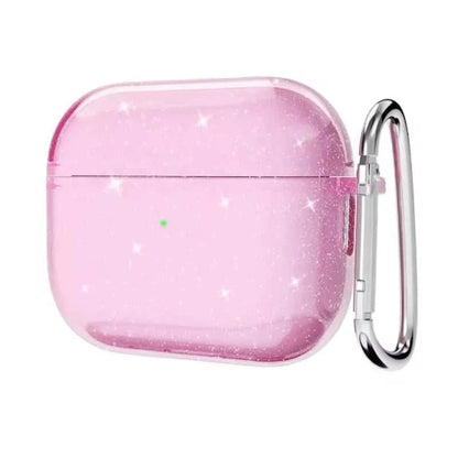 Glitter TPU Protective Earphone Case with Keychain Éditions Traditions & Modernité Inc. 5:200000321#for airpods pro;14:1052