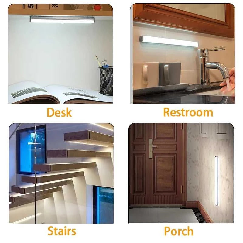 LED Motion Sensor Light Wireless LED Night Light Type C Rechargeable Light Cabinet Wardrobe Lamp Staircase Backlight For Kitchen Éditions Traditions & Modernité Inc. 186728102;20260629;1782691310CKFLz