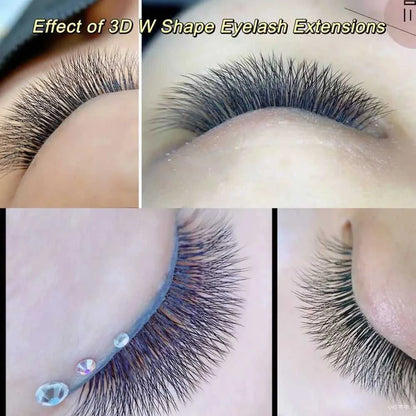 NAGARAKU Automatic Flowering W Shape Bloom 3D 4D 5D 6D 7D 8D Premade Fans Speed Eyelash Extensions Natural Soft Light Full Dense Éditions Traditions & Modernité Inc. 185979603;20260611;1781193416FDE8X