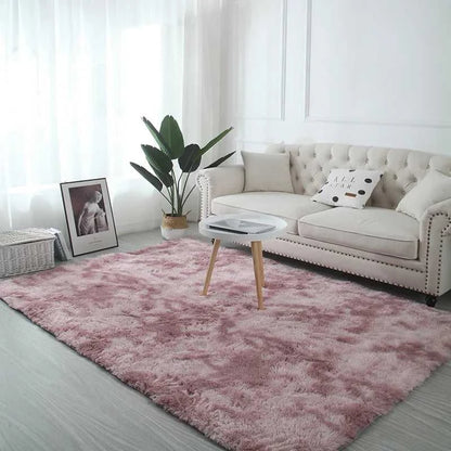 VIKAMA Tie-Dye Plush Carpet Living Room Decoration Soft Fluffy Home Mat Children's Room Baby Crawling Non-Slip Blanket Éditions Traditions & Modernité Inc. 186083195;20260613;1781386245LjUFR