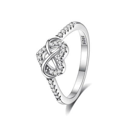 Original 925 Sterling Silver Ring Love Heart Pave CZ Crystal Stackable Rings For Women Wedding Engagement Birthday Gift Jewelry Éditions Traditions & Modernité Inc. 186727150;20260628;1782690174gCmc6