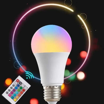 16 Colors RGB Bulb LED Multicolor Bulb E27 220V Household Lighting Dimmable 24 Key Remote Control Smart Lamp Atmosphere Light Éditions Traditions & Modernité Inc. 186083089;20260613;17813862151Bqxm