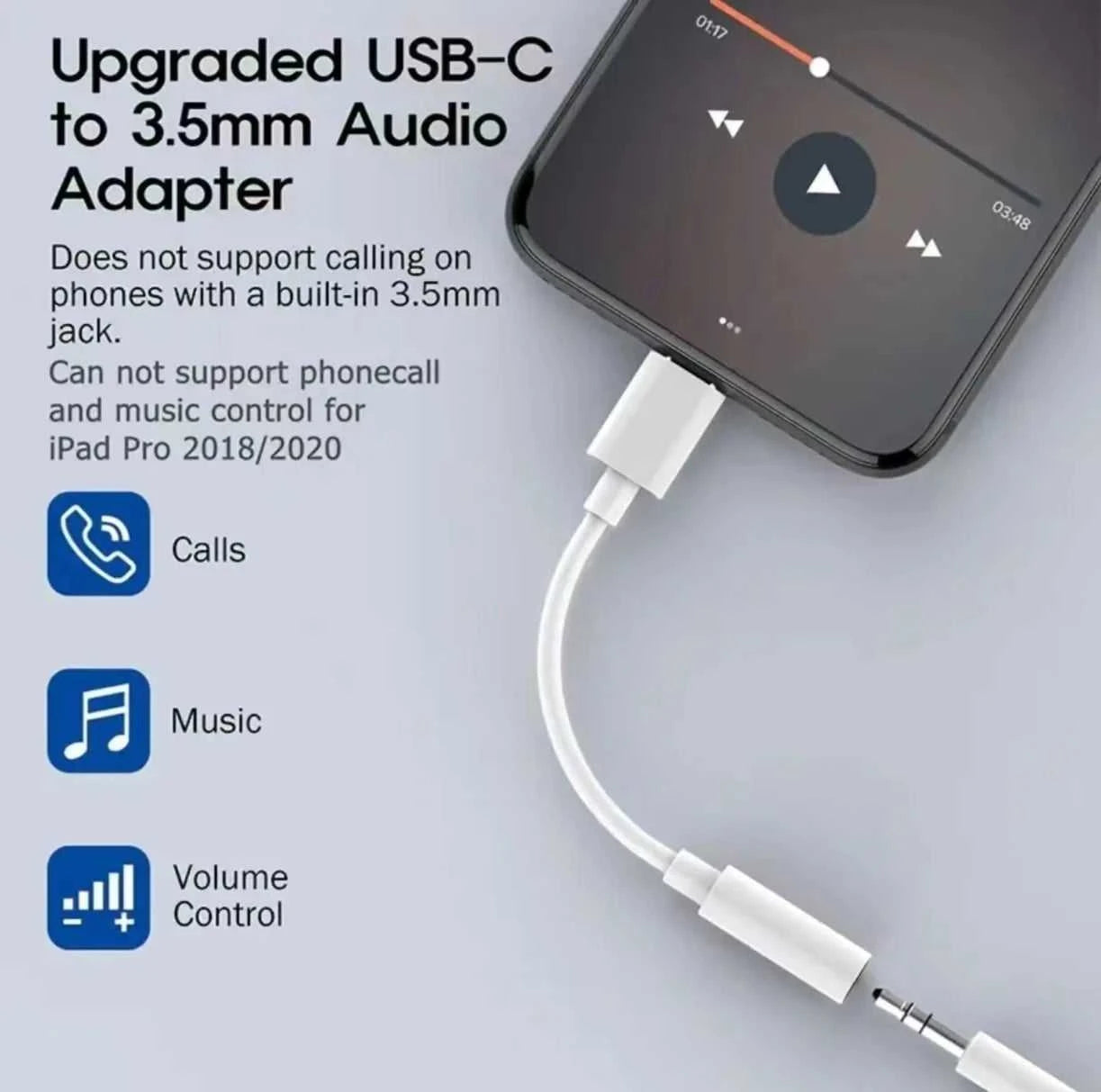 Type C To 3.5mm Aux Adapter 3 5 Jack Audio Cable for Huawei Xiaomi Redmi POCO Sumsang LG 3.5MM to 8Pin Aux Adputer for iPhone Éditions Traditions & Modernité Inc. 185982560;20260611;1781193914vylze