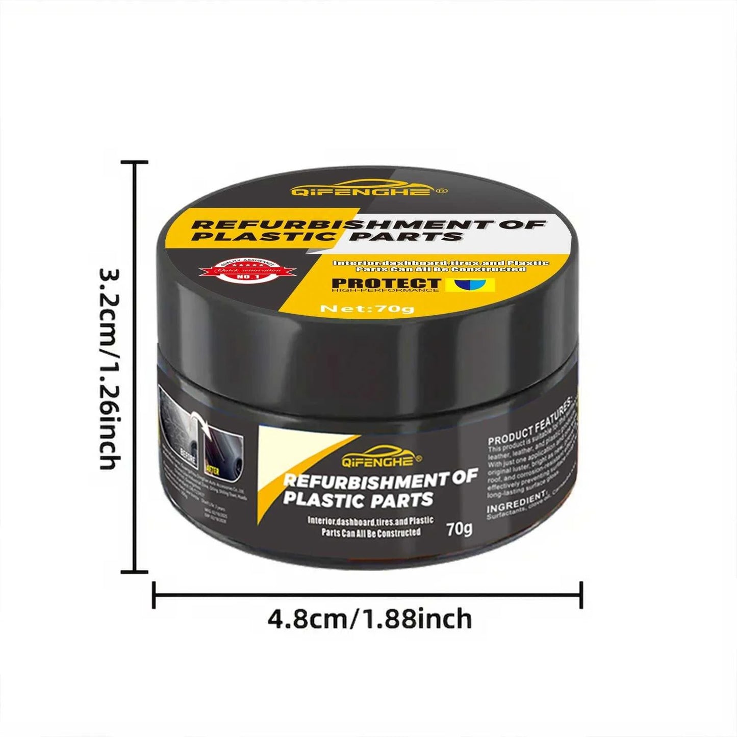 automotive plastic repair agent-interior and exterior plastic polishing wax, scratch repair anti-aging cream, suitable for tires Éditions Traditions & Modernité Inc. 185980838;20260611;1781193699mY4mF