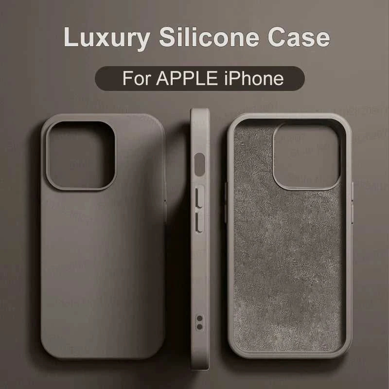 Luxury Shockproof Case For Apple iPhone 11 12 13 14 15 16 17 Pro Max 17 Air Plus Liquid Silicone Cases Cover Phone Accessories Éditions Traditions & Modernité Inc. 185981885;20260611;1781193848shWP0