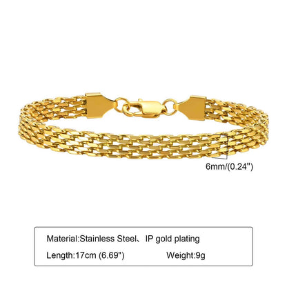 Waterproof Stainless Steel Chain Bracelets For Women , Gold Plated Fashion Stackable Link Bracelet Gifts Éditions Traditions & Modernité Inc. 186728019;20260628;1782690788FoP8H