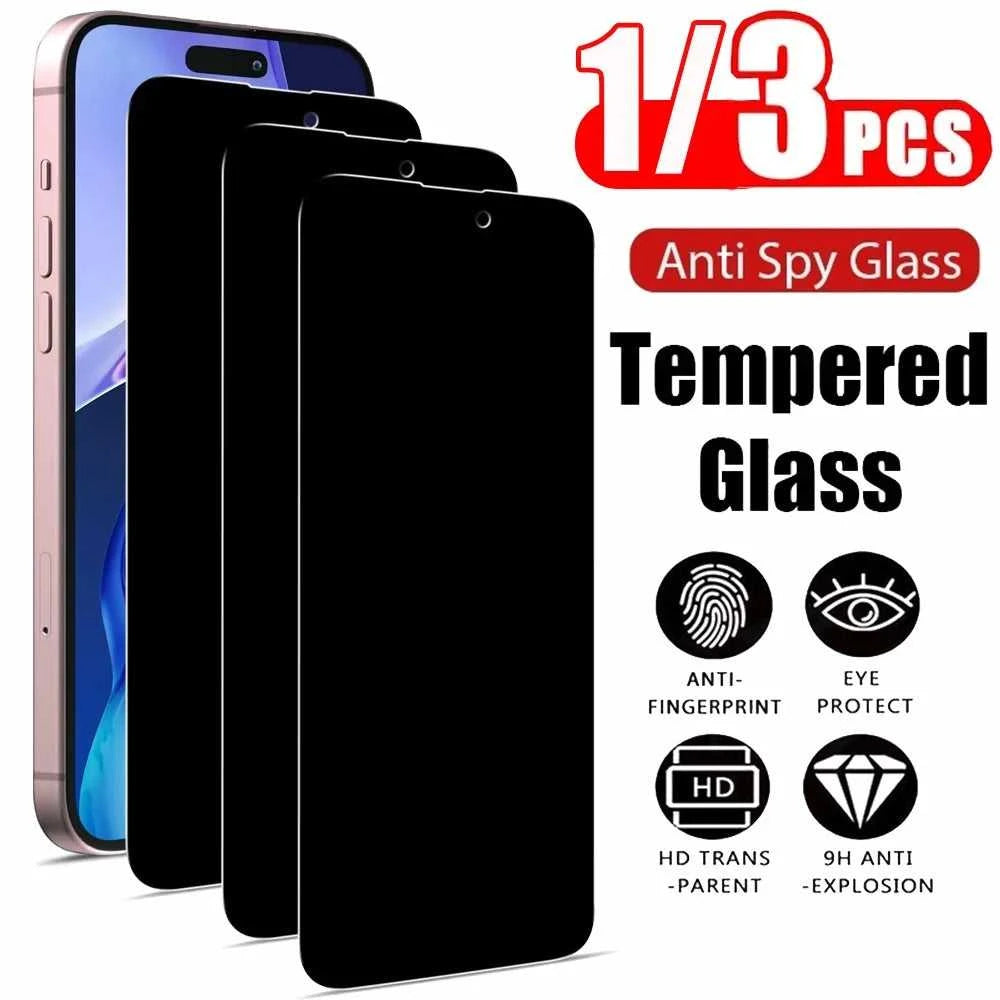 1~3PCS Anti Spy Tempered Glass For iPhone 17 17e 16e 16 15 Pro Max Privacy Screen Protector iPhone 15 14 Plus 13 12 11 Pro Max Antiespia Pelicula de Cristal Templado iPhone 17 Pro Max anti-peeping Protective Film Éditions Traditions & Modernité Inc. 185982692;20260611;1781193946ZLqkt