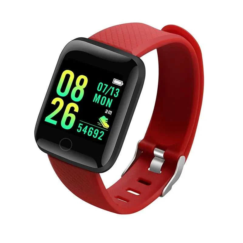 Fitness Activity Tracker Watch with Heart Rate Monitor Éditions Traditions & Modernité Inc. 14:10#116Plus Red