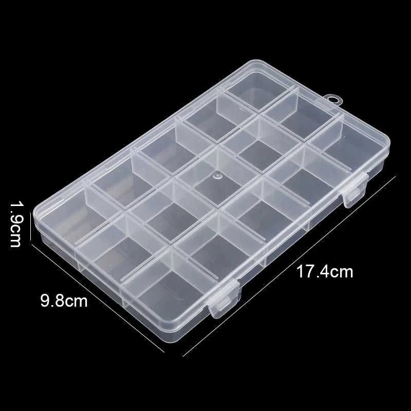 Transparent Storage Container Jewelry Box Clear Plastic Organizer Box Empty Earring Storage Organizer Display Case for Beads Éditions Traditions & Modernité Inc. 186728076;20260628;1782691171T78rM
