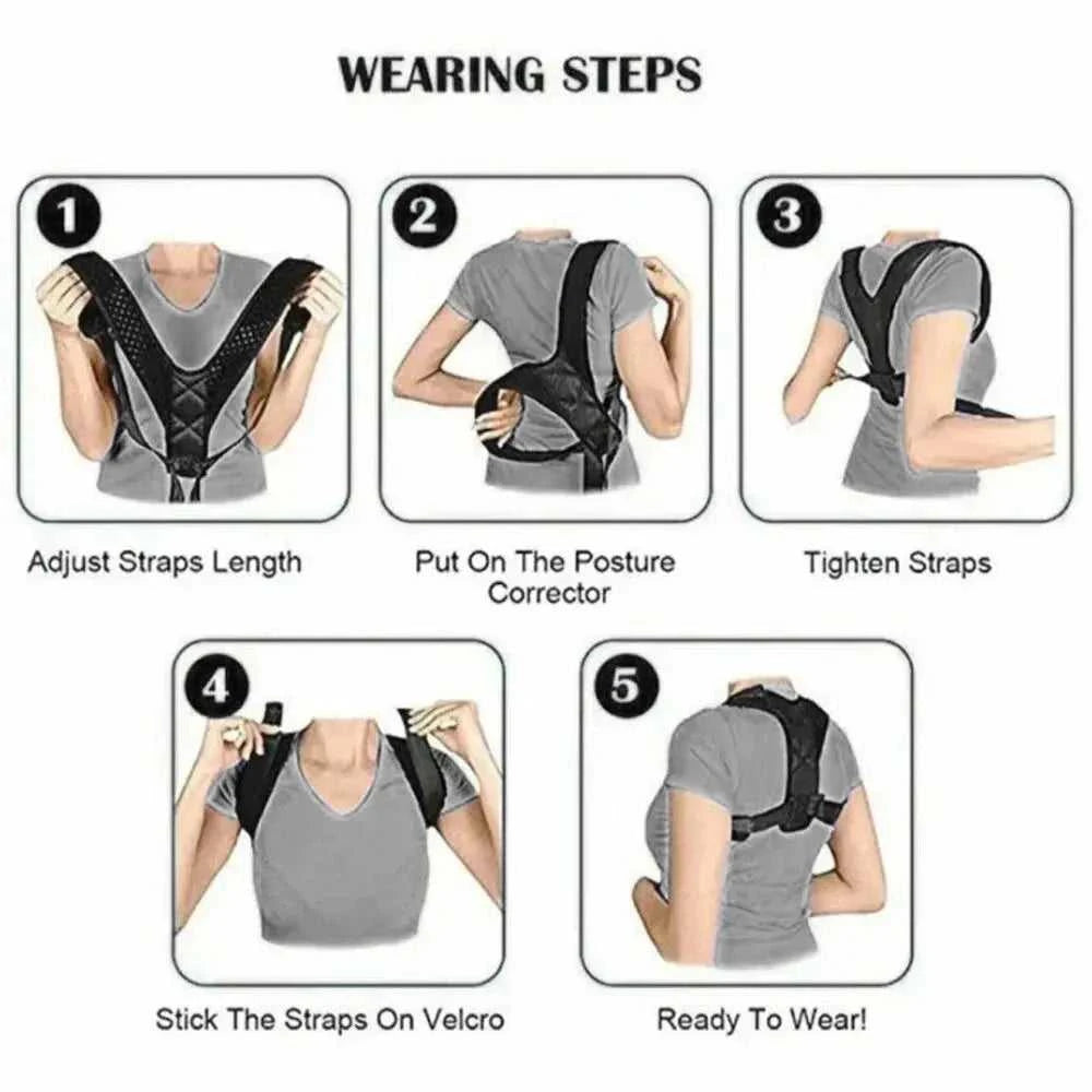 Back Posture Correction Belt Hunchback Prevention Correction of Sitting Posture Unisex Breathable Body Shaping Éditions Traditions & Modernité Inc. 185980409;20260611;17811936207AFNd