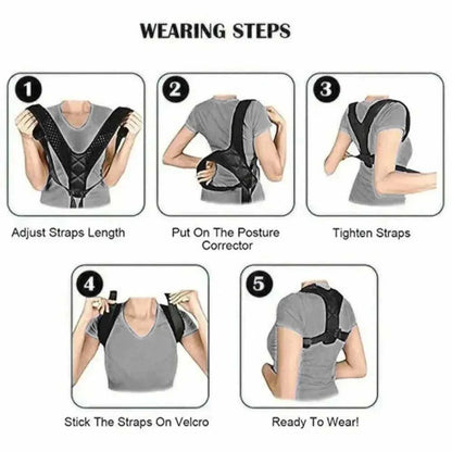 Back Posture Correction Belt Hunchback Prevention Correction of Sitting Posture Unisex Breathable Body Shaping Éditions Traditions & Modernité Inc. 185980409;20260611;17811936207AFNd