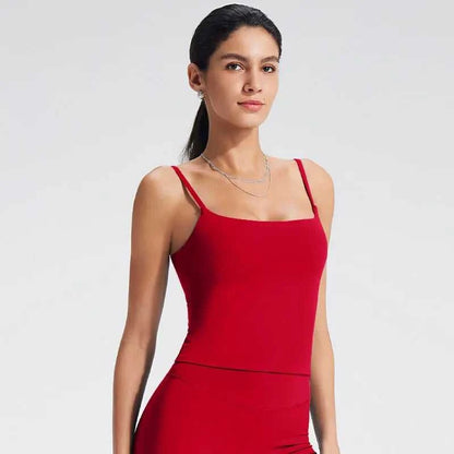 NCLAGEN GYM Tank Top With Built In Bra women's Yoga clothing running Square Neck fitness vest beautiful back sports Workout Éditions Traditions & Modernité Inc. 186642574;20260626;1782517547ZAGL9
