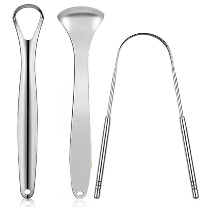Premium 1pcs/3pcs Metal Tongue Scraper Cleaner for Adults & Kids, Portable Stainless Steel Tongue Scrapers Brushes for Removing Éditions Traditions & Modernité Inc. 185981130;20260611;1781193804aMUyU