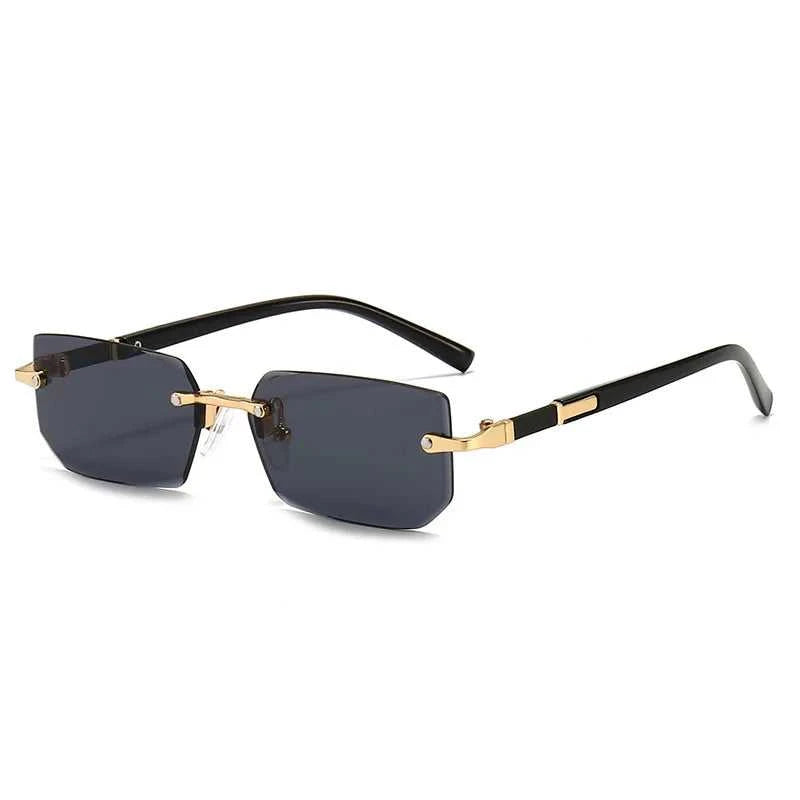 Rectangle Rimless Sunglasses for Men and Women Summer Style Éditions Traditions & Modernité Inc. 71:193;73:496