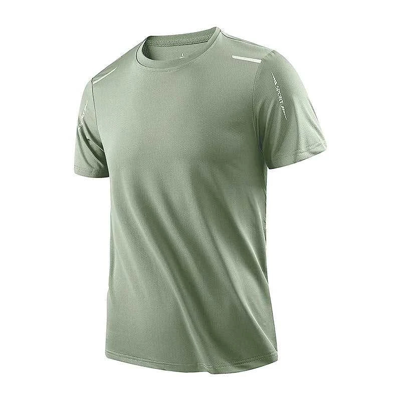 CHRLCK Men's Running Quick Drying T-shirts Breathable Hiking Fishing Tees Soft Elasticity Outdoor Sports Short Shirt Summer Éditions Traditions & Modernité Inc. 185979976;20260611;1781193511AXaoq