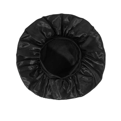 Women Satin Bonnet Hair Bonnet for Sleeping Hair Care Silk Bonnets Solid Wide-brimmed Sleeping Hat with Elastic Soft Band Éditions Traditions & Modernité Inc. 14:771#beige