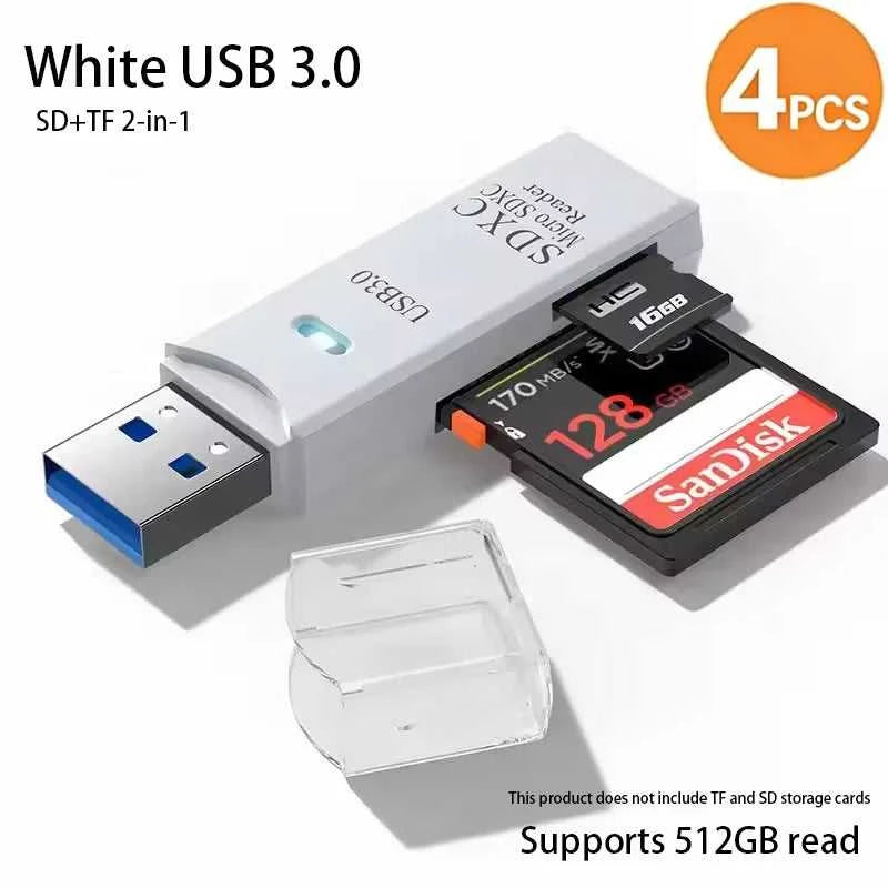 2-in-1 Multi Functional USB 3.0 Card ReaderMiniSD TFMemoryCardReaderUSBFlashDrive CardreaderAdapter For PCLaptops Accessories Éditions Traditions & Modernité Inc. 185980795;20260611;1781193688p9dYG