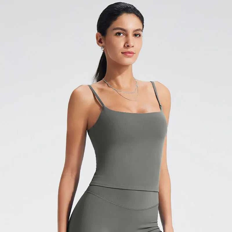 NCLAGEN GYM Tank Top With Built In Bra women's Yoga clothing running Square Neck fitness vest beautiful back sports Workout Éditions Traditions & Modernité Inc. 186642574;20260626;1782517547ZAGL9