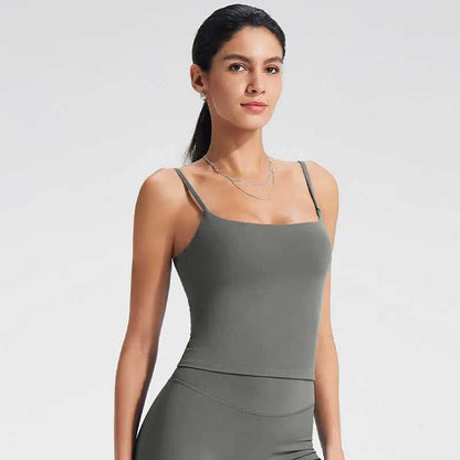 NCLAGEN GYM Tank Top With Built In Bra women's Yoga clothing running Square Neck fitness vest beautiful back sports Workout Éditions Traditions & Modernité Inc. 186642574;20260626;1782517547ZAGL9
