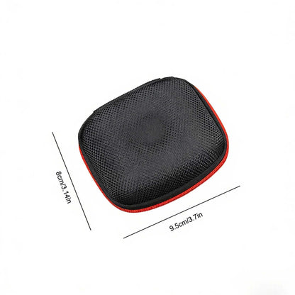 Earphone Storage Bag Square Headset Box Indoor Outdoor Travelling Earphones Storaging Case Accessories with Zipper