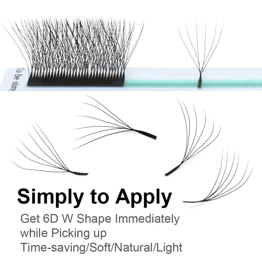 NAGARAKU Automatic Flowering W Shape Bloom 3D 4D 5D 6D 7D 8D Premade Fans Speed Eyelash Extensions Natural Soft Light Full Dense Éditions Traditions & Modernité Inc. 185979603;20260611;1781193416FDE8X