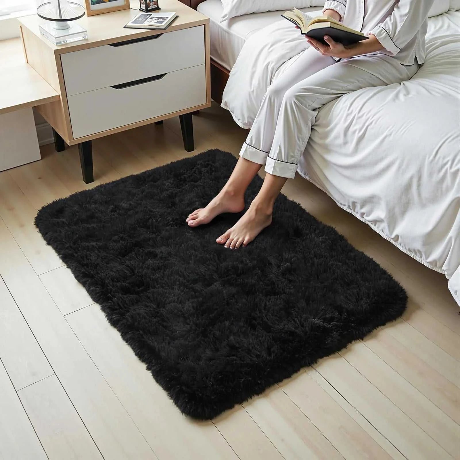 VIKAMA Tie-Dye Plush Carpet Living Room Decoration Soft Fluffy Home Mat Children's Room Baby Crawling Non-Slip Blanket Éditions Traditions & Modernité Inc. 186083095;20260613;1781386246erLZW