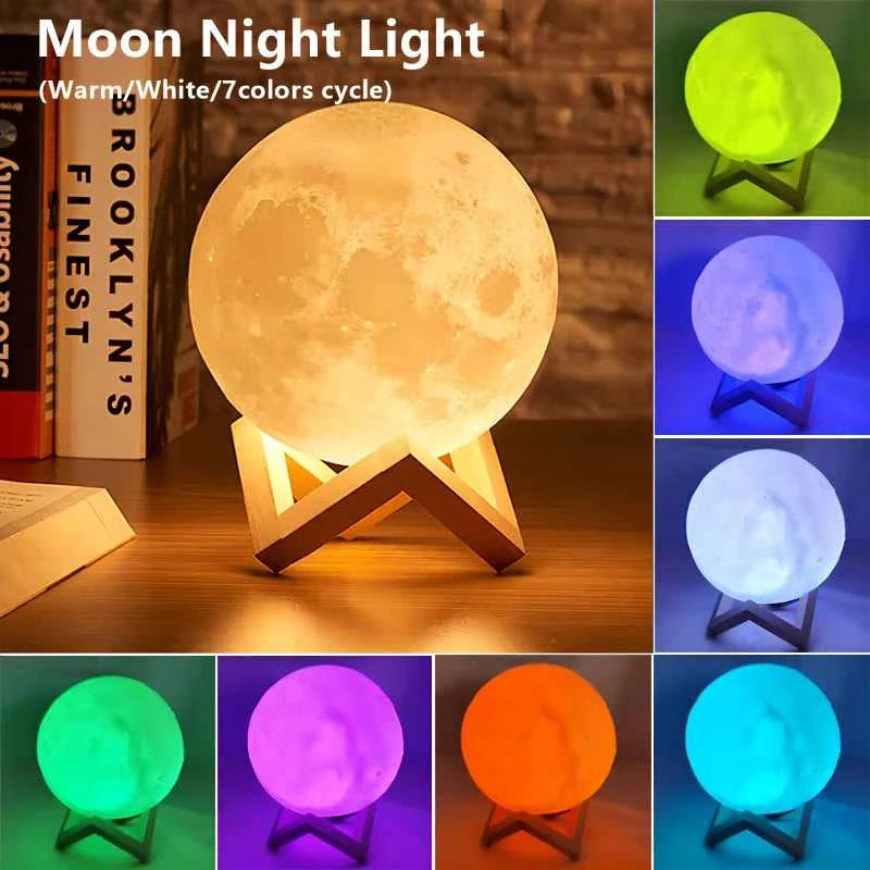 Book Light LED Moon Light Galaxy Light, Moon Night Light, Girl, Boy, Child Birthday Gift, Bedroom Decoration Indoor lighting Éditions Traditions & Modernité Inc. 185981064;20260611;1781193766SCKfT
