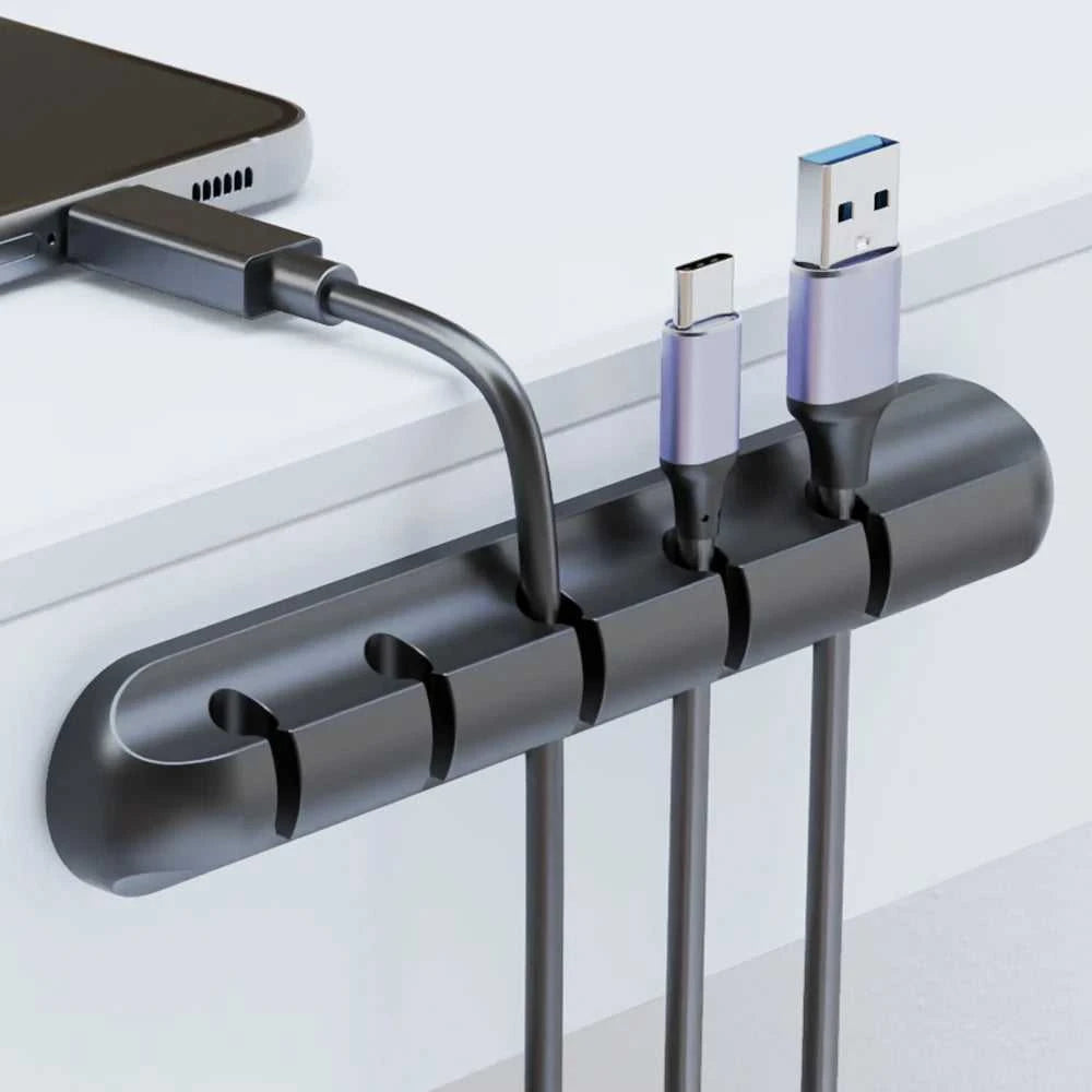 Adhesive Cable Holder Clips Cord Management Wire Organizer for Desktop USB Charging Cable Nightstand Power Cord Mouse Cable Éditions Traditions & Modernité Inc. 185981111;20260611;1781193798rjNzr