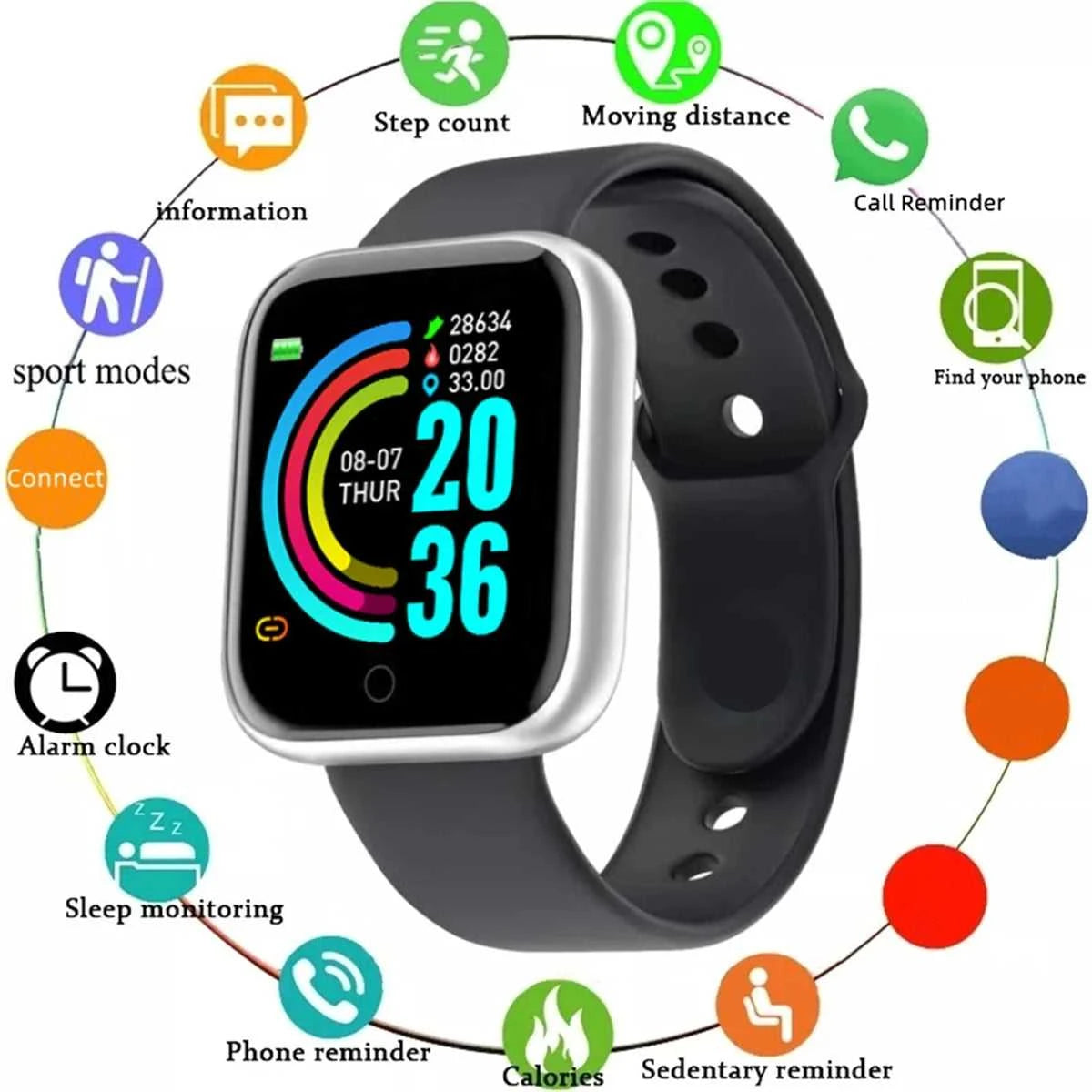 Fitness Activity Tracker Watch with Heart Rate Monitor Éditions Traditions & Modernité Inc. 14:10#116Plus Red