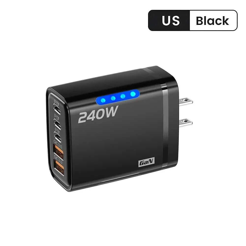 5-in-1 Fast Charging Station Power All Devices Faster Éditions Traditions & Modernité Inc. 14:1052#0.25M 10A Cable