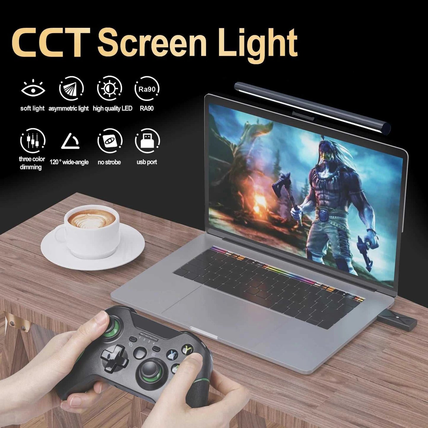Screen LED Bar Desk Lamp PC Computer Laptop Screen Lamp Hanging Light Bar Table Lamp For LCD Monitor Office Study Reading Light