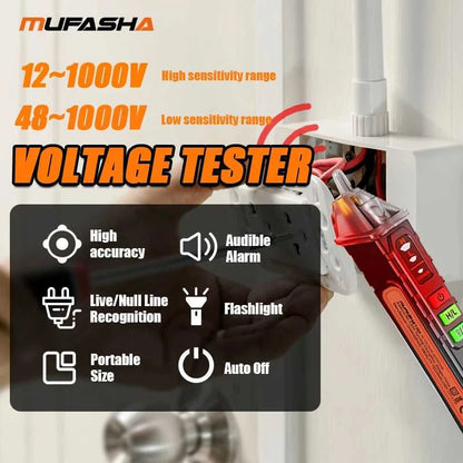 MUFASHA Non-Contact Voltage Detector Electrical Pen AC Voltage Tester Smart Breakpoint Finder 12-1000V Éditions Traditions & Modernité Inc. 185980080;20260611;17811935616LTKs