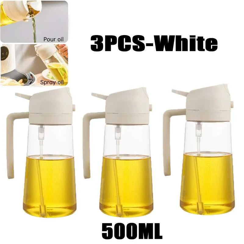 200/300/500ml Oil Spray Bottle BBQ Cooking Olive Oil Sprayer Plastic Baking Oil Spray Empty Bottle Vinegar Bottle Or Oil brush Éditions Traditions & Modernité Inc. 185980650;20260611;1781193656phbKP
