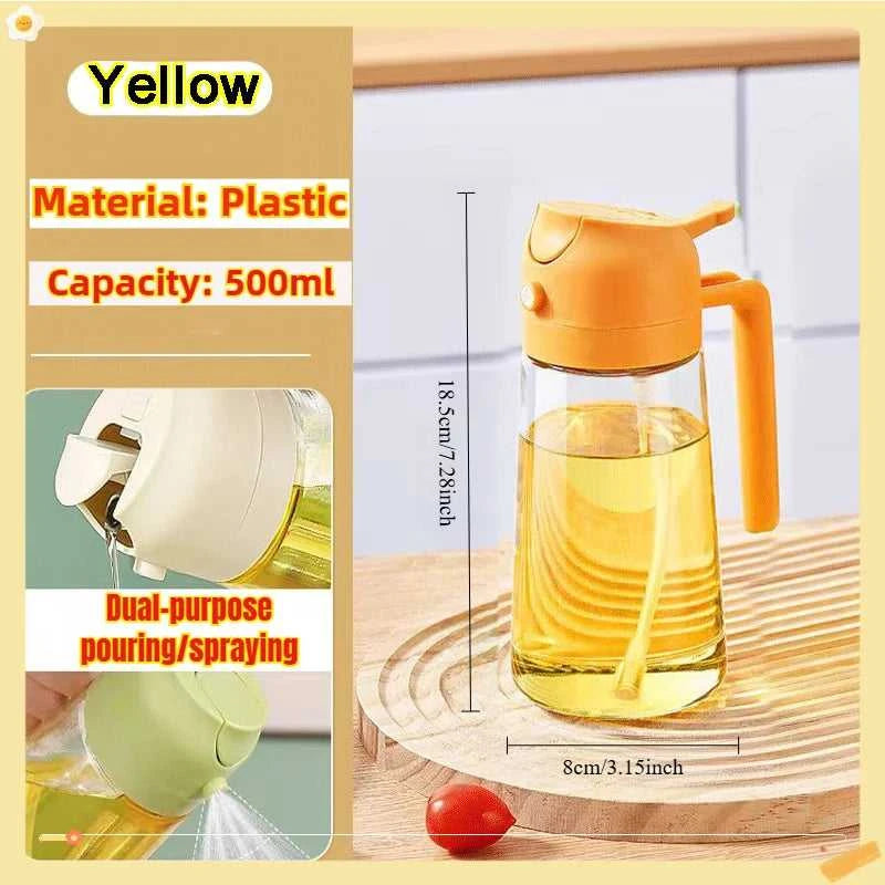 200/300/500ml Oil Spray Bottle BBQ Cooking Olive Oil Sprayer Plastic Baking Oil Spray Empty Bottle Vinegar Bottle Or Oil brush Éditions Traditions & Modernité Inc. 185980650;20260611;1781193656phbKP