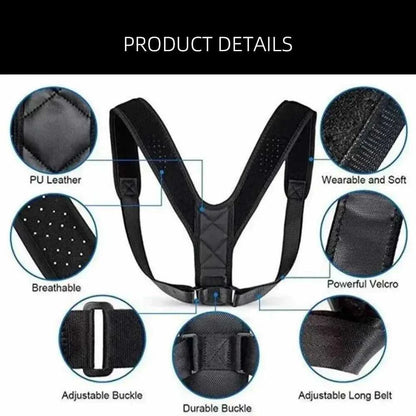 Back Posture Correction Belt Hunchback Prevention Correction of Sitting Posture Unisex Breathable Body Shaping Éditions Traditions & Modernité Inc. 185980409;20260611;17811936207AFNd