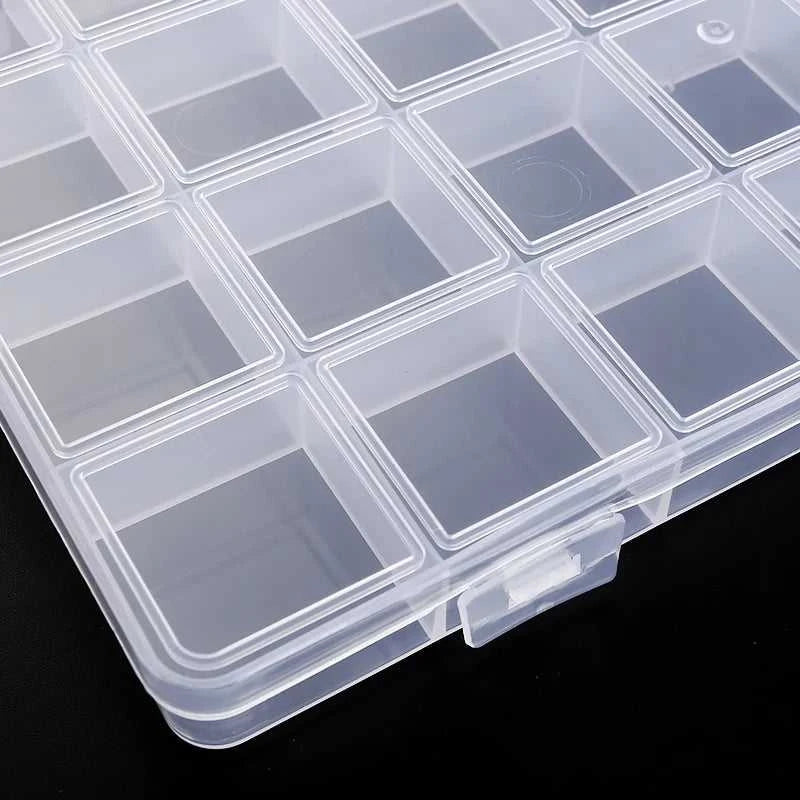 Transparent Storage Container Jewelry Box Clear Plastic Organizer Box Empty Earring Storage Organizer Display Case for Beads Éditions Traditions & Modernité Inc. 186728076;20260628;1782691171T78rM