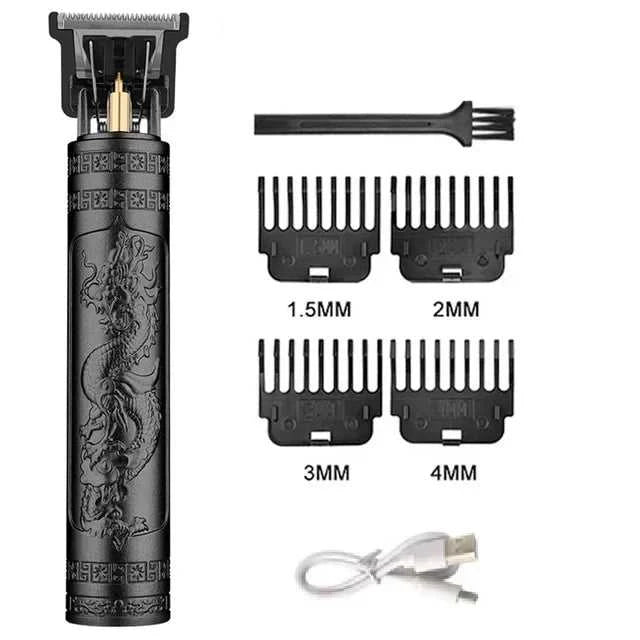 T9 Vintage Men's Electric Hair Clipper Beard Trimmer/Rechargeable Hair Cutting Machine With Nose Hair Trimmer Kit Boyfriend Gift Éditions Traditions & Modernité Inc. 186728141;20260629;1782691575zZ2px
