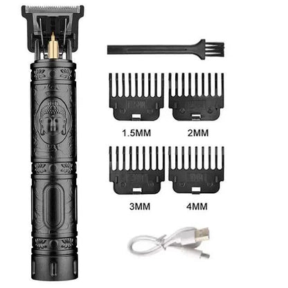 T9 Vintage Men's Electric Hair Clipper Beard Trimmer/Rechargeable Hair Cutting Machine With Nose Hair Trimmer Kit Boyfriend Gift Éditions Traditions & Modernité Inc. 186728141;20260629;1782691575zZ2px