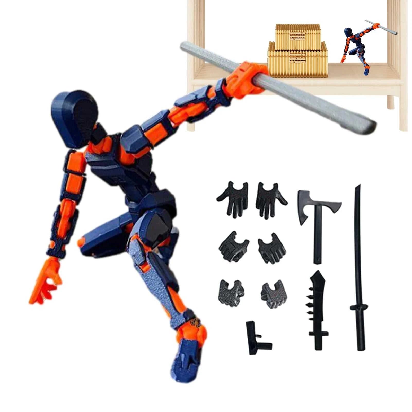 1PCS 13 Joints Figure Articulate Movable Dummy Doll Diy Assembly Toy 3D Printed Action Figure Stop Motion Animation Dummy Éditions Traditions & Modernité Inc. 185980448;20260611;17811936277sbOD
