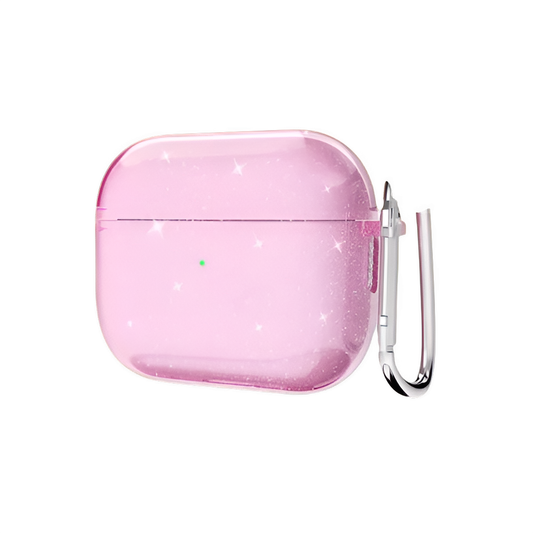 Glitter TPU Protective Earphone Case with Keychain Éditions Traditions & Modernité Inc. 5:200000321#for airpods pro;14:1052